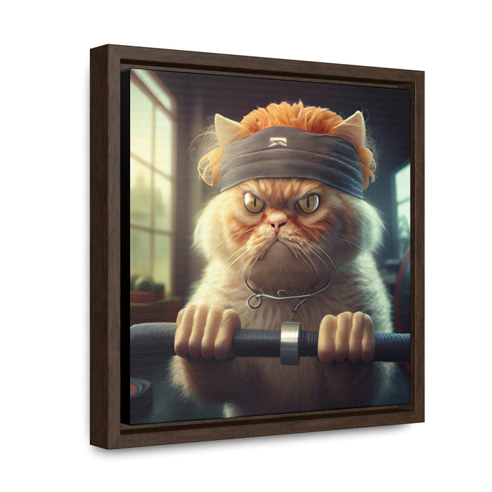 "Paws on the Field"   -  Gallery Canvas Wraps, Square Frame  -  #DS0604
