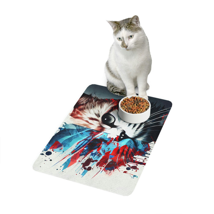 "Mealtime Madness"   -   Pet Food Mat (12x18)   -   #DS0348