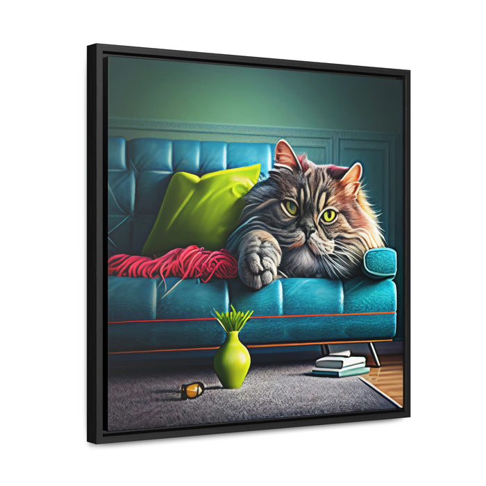 "Funny furry friends"   -  Gallery Canvas Wraps, Square Frame  -  #DS0403