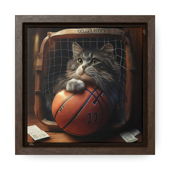 "Paws on the Field"   -  Gallery Canvas Wraps, Square Frame  -  #DS0118