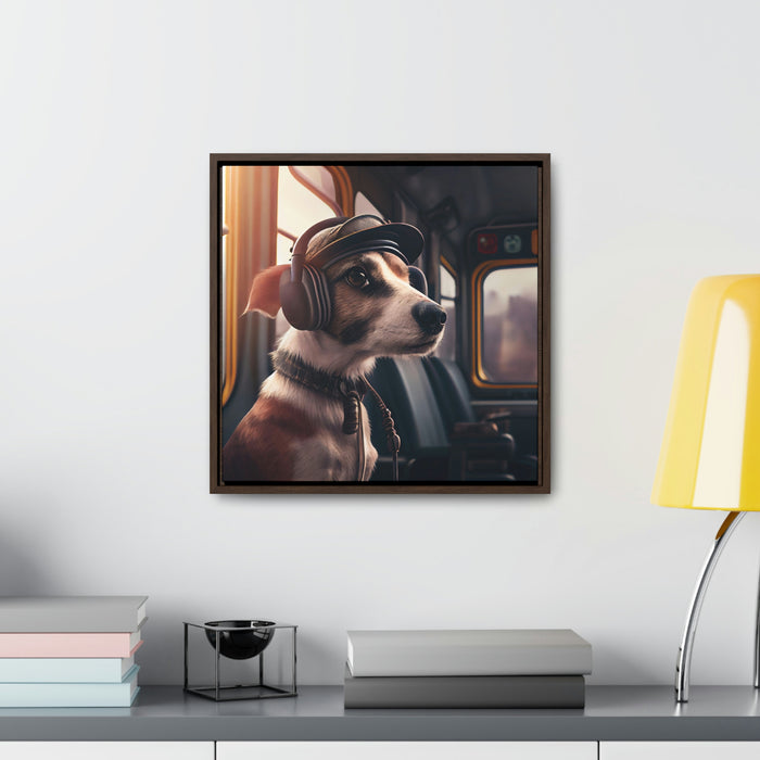"Paw-some Canvas Art"  -   *Get the job done*   -   Gallery Canvas Wraps, Square Frame  -  #DS0137