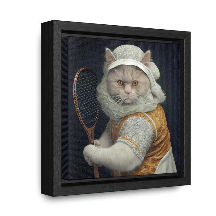 "Paws on the Field"   -  Gallery Canvas Wraps, Square Frame  -  #DS0612