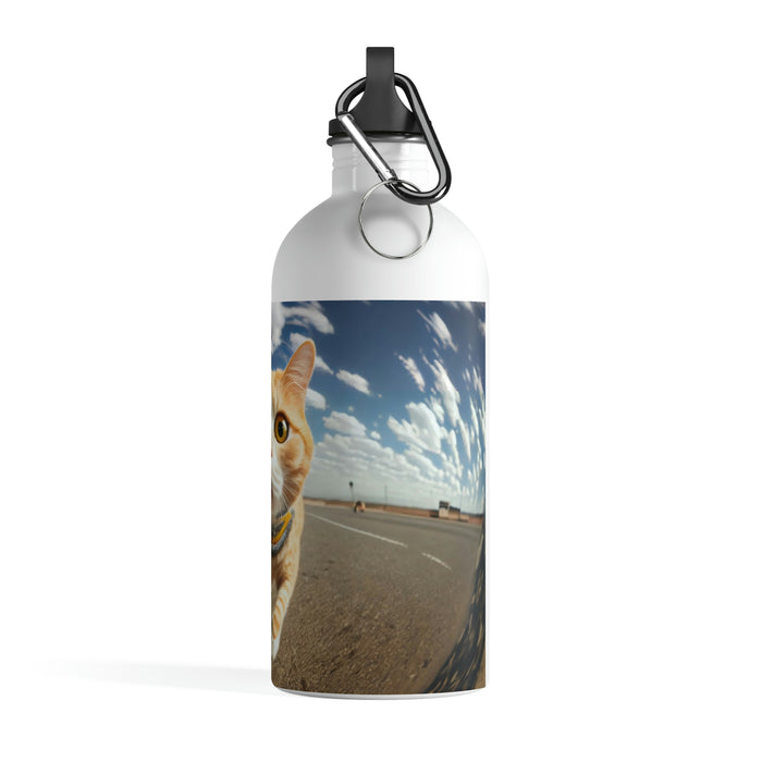 "Paw-some hydration"   -   Stainless Steel Water Bottle  -  #DS0529