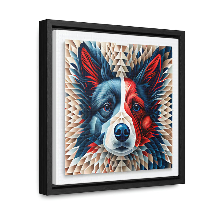 "Paw-some Canvas Art" - Abstract - Gallery Canvas Wraps, Square Frame  -  #DS0366