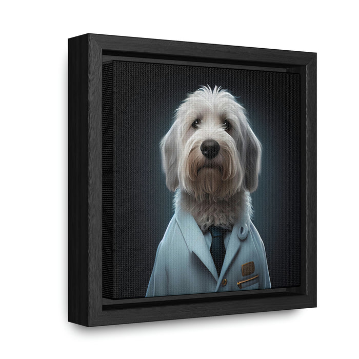 "Paw-some Canvas Art" - *Get the job done* - Gallery Canvas Wraps, Square Frame  -  #DS0006