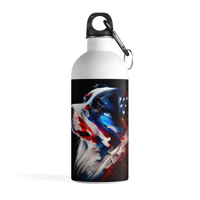 "Paw-some hydration"   -   Stainless Steel Water Bottle  -  #DS0360